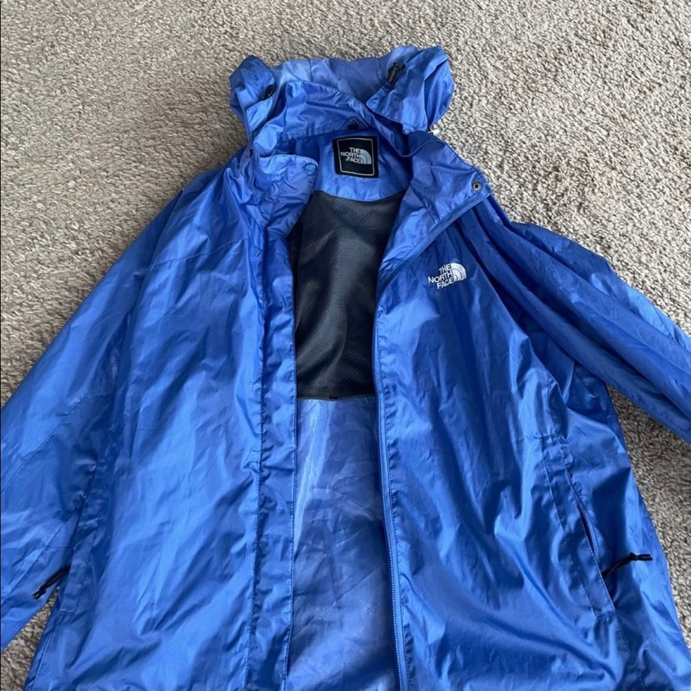 Blue Northface Raincoat